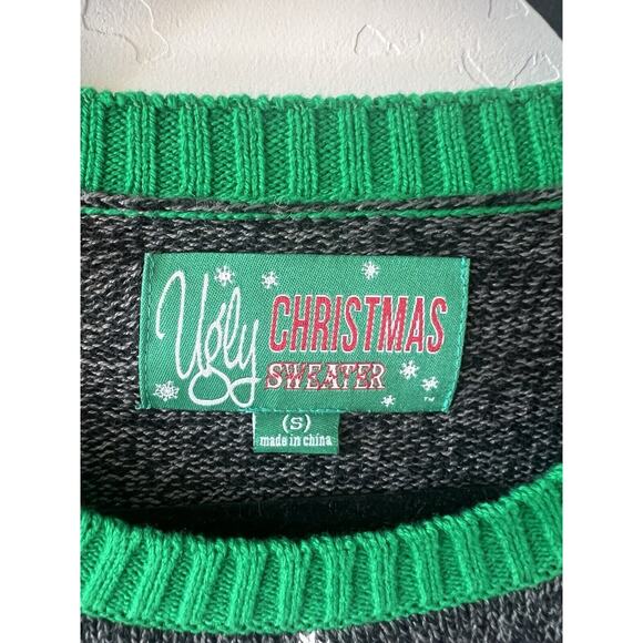NWT Ugly Christmas Sweater long sleeve, Christmas Party, Sleigh All Day, Sz S - Picture 4 of 8